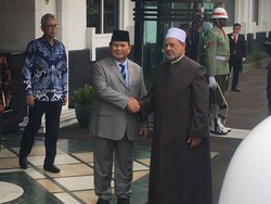 Menhan Prabowo Bertemu Imam Besar Al Azhar Mesir di Kemhan