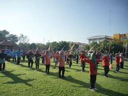 Hari Lanjut Usia Nasional, Ratusan Lansia Klaten Senam Bareng