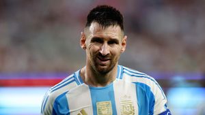 Senyum Messi usai Antar Argentina ke Final Copa America 2024