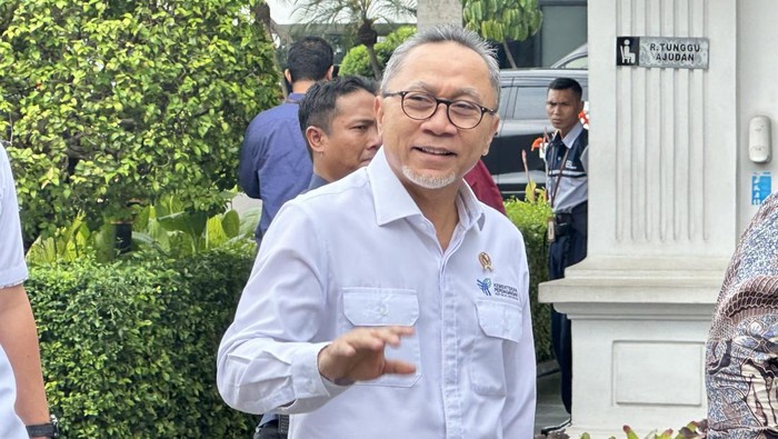 Zulkifli Hasan Menteri Perdagangan Zulkifli Hasan (Zulhas) di kompleks Istana Presiden, Jakarta, Rabu (10/7/2024)