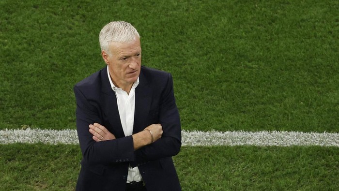 Soccer Football - Euro 2024 - Semi Final - Spain v France - Munich Football Arena, Munich, Germany - July 9, 2024 France coach Didier Deschamps looks on REUTERS/Heiko Becker