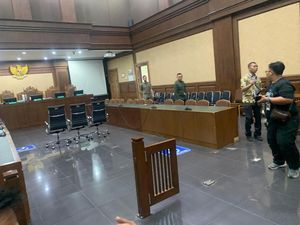 Pagar Pembatas Area Ruang Sidang Rusak Usai Sidang Vonis SYL