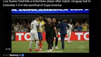 Di laga itu sendiri, Uruguay disingkirkan oleh Kolombia dalam partai semifinal Copa America 2024. Foto: dok. Internet/X (Twitter)