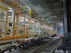 Cek! Ini Progres Terkini Pembangunan MRT Bundaran HI-Kota