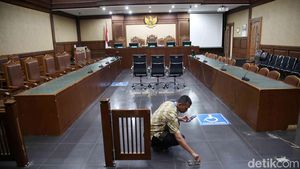 Pagar Pembatas Ruang Sidang Tipikor Rusak Usai Vonis SYL