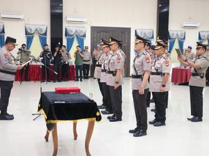 Kapolda Kepri Lantik 2 Kapolres dan 3 PJU yang Baru