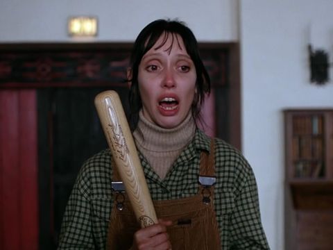 Shelley Duvall sebagai Wendy Torrance dalam film The Shining (1980).  (Warner Bros. Pictures via IMDb)