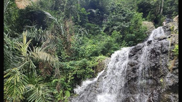 Gembleng Waterfall di Karangasem Bali. (Tangkapan layar Google Earth/Alisha Kopp)