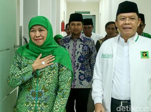 Senyum Khofifah saat Dapat Rekom Pilgub Jatim dari PPP