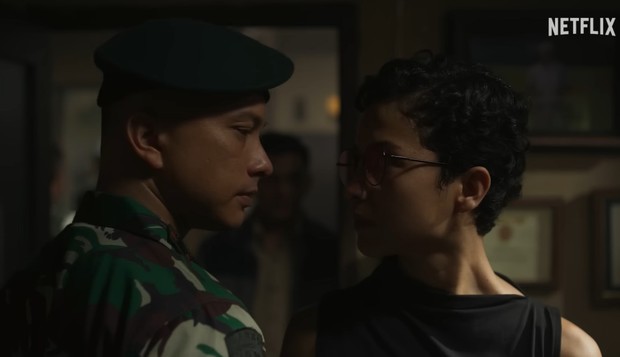 Nicholas Saputra turut hadir mengambil peran TNI di film Kabut Berduri