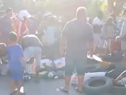 Ngeri, 2 Penonton Tertabrak Pebalap di Road Race Kapolres-Dandim Cup TTS