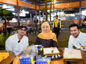 Momen Khofifah-Emil Bertemu Raffi Ahmad, Bahas Wisata Kuliner di Jatim