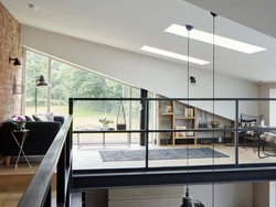 6 Ide Lantai Mezzanine di Rumah, Bisa buat Area Santai hingga Dapur