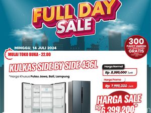 Wow! Kulkas Ini Diskon Sampai Rp 3,1 Juta di Transmart Full Day Sale!