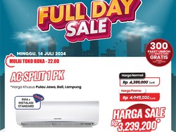 AC Split 1 PK Transmart Full Day Sale Ada Diskon Nih!