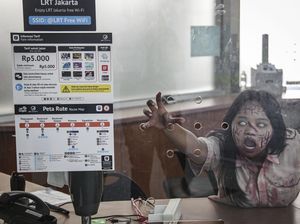 Wahana Teror Zombie di LRT Jakarta, Berani? Wahana Teror Zombie di LRT Jakarta, Berani?