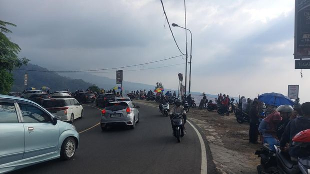 Kondisi terkini lokasi bekas kios-kios dibongkar di Puncak Bogor