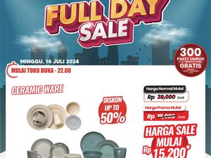 Piring & Gelas Keramik Cantik Murah Cuma Ada di Transmart Full Day Sale!