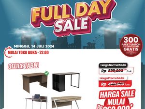 Beli Meja Kerja Baru Mulai Rp 300 Ribuan di Transmart Full Day Sale!