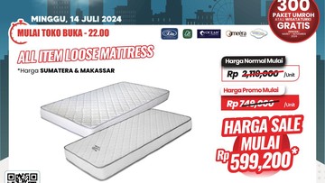 Tidur Makin Nyenyak, Beli Kasur di Transmart Full Day Sale Bisa Hemat Rp 1,5 Juta