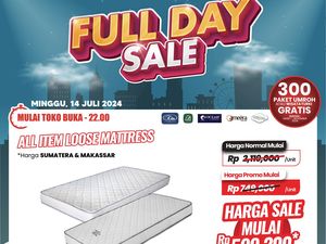 Tidur Makin Nyenyak, Beli Kasur di Transmart Full Day Sale Bisa Hemat Rp 1,5 Juta
