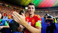 Alvaro Morata menuntaskan kepindahannya dari Atletico Madrid ke AC Milan di musim panas 2024 ini. Sang striker dibanderol seharga 13 juta Euro dan dikontrak sampai musim panas 2028 (Getty Images)