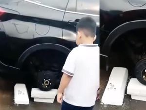 Viral Ban Mobil Dicuri saat Parkir di Rest Area, Padahal Lokasinya Terbuka Viral Ban Mobil Dicuri saat Parkir di Rest Area, Padahal Lokasinya Terbuka