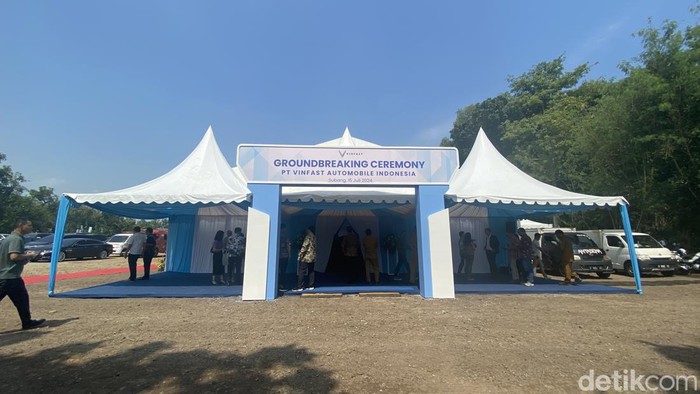 Grounbreaking ceremony pabrik VinFast di Subang, Jawa Barat