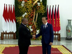 Jokowi Terima Kunjungan PM Papua Nugini James Marape di Istana Bogor