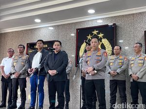 Erick Thohir Lakukan Koordinasi dengan Polri soal Jadwal Liga Indonesia