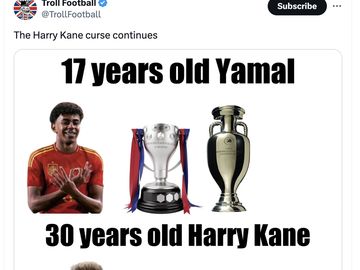 Kutukan Harry Kane Semakin Dipercaya Netizen