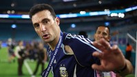 Scaloni bawa Argentina raih titel Piala Dunia 2022 dan back to back juara Copa America 2021-Copa America 2024. Scaloni turut menangi Finalissima (Reuters)