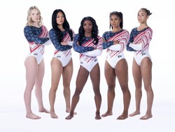 Berkilauan! Baju Atlet Senam AS Bertabur 10.000 Kristal untuk Olimpiade 2024