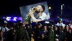 Euforia Suporter Sambut Timnas Argentina di Buenos Aires