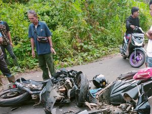 Laka Motor Adu Kambing di Lubuklinggau, 1 Pelajar SMP Dilaporkan Tewas