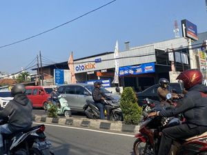 Jalan Kartini Depok Arah Jakarta Macet Pagi Ini