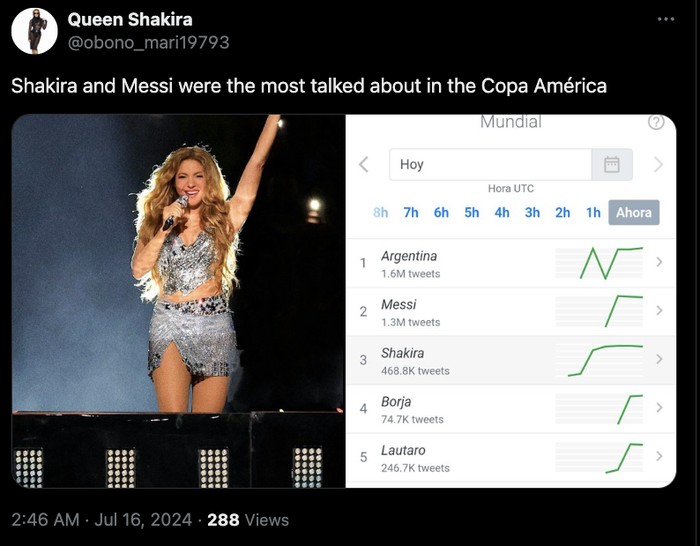 Meme Messi Shakira Copa America 2024
