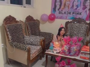 Agak Lain, Viral Wanita Rayakan Ulang Tahun Bareng Bocil Tetangga di Rumah