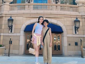 Gaya Ayu Ting Ting Liburan ke Amerika, Pakai Rok Mini Kayak Kakaknya Bilqis