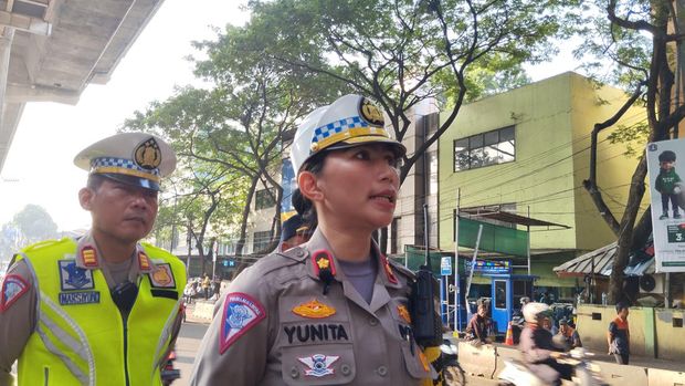 Kasatlantas Polres Metro Jaksel Kompol Yunita Natalia Rungkat