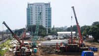 Penampakan Terkini Proyek Perluasan Stasiun Tanah Abang