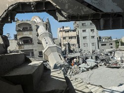 Serangan Udara Israel Hancurkan Masjid di Nuseirat Gaza