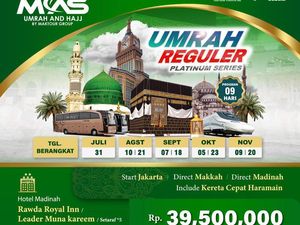 Paket Umrah Reguler Platinum Series MAS UMRAH & HAJJ Mulai Rp 39.5jt by Maktour Group