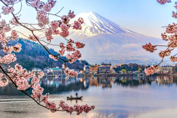 Gunung Fuji di saat isu terkini semi.