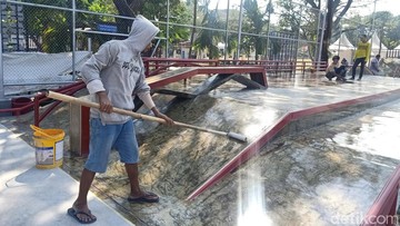 Telan Anggaran Rp 1,7 Miliar, Proyek Skatepark Lumintang Segera Rampung