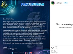 Sempat Diretas, Akun Instagram Kejati DIY Sudah Pulih