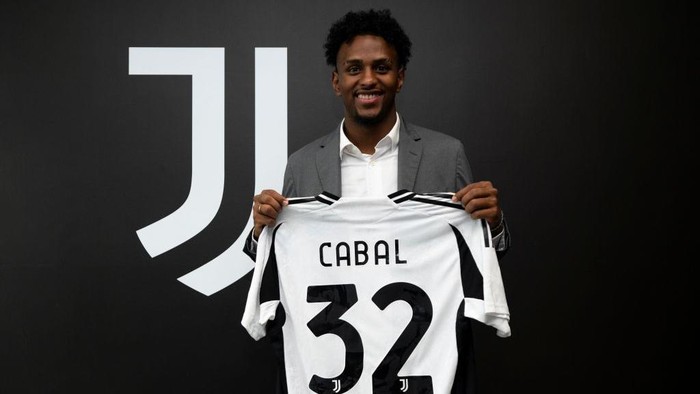 TURIN, ITALY - JULY 18: Juan Cabal during the signing of the new contract at JTC at Jmedical on July 18, 2024 in Turin, Italy. (Photo by Diego Puletto/Juventus/Juventus FC via Getty Images)