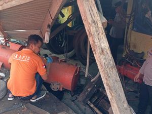 Mesin Kompresor Bengkel Ban di Purworejo Meledak, 3 Orang Luka