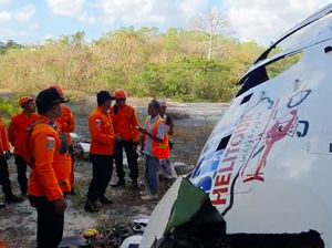 Basarnas Ungkap Helikopter Jatuh di Bali Sedang Tur Wisata