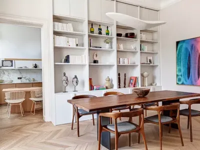 6 Inspirasi Rak Buku Disulap Jadi Partisi di Rumah